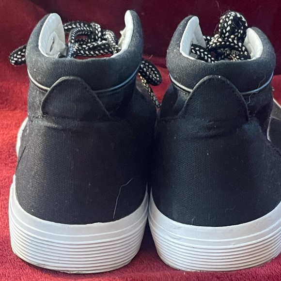 Black&White mid top polo shoes size 11.5 - Picture 7 of 8